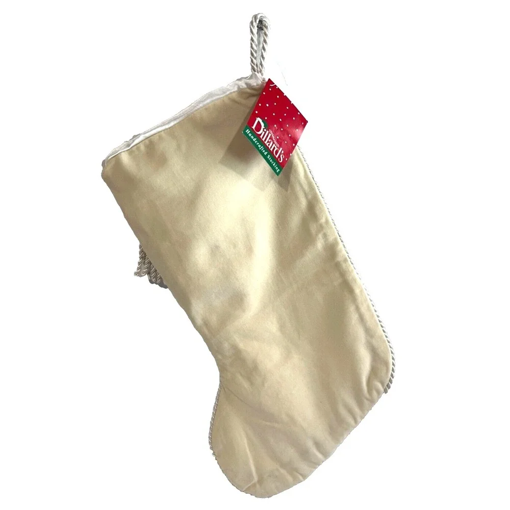 Brocade Christmas Stocking With Fringe Dillards 17